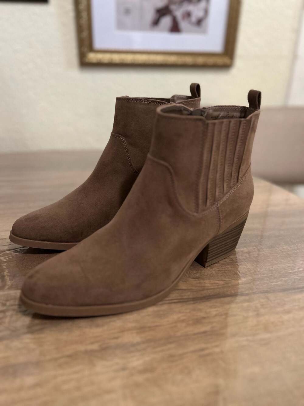 Old Navy Women's Mocha Latte Core Ankle Boots Size 10
